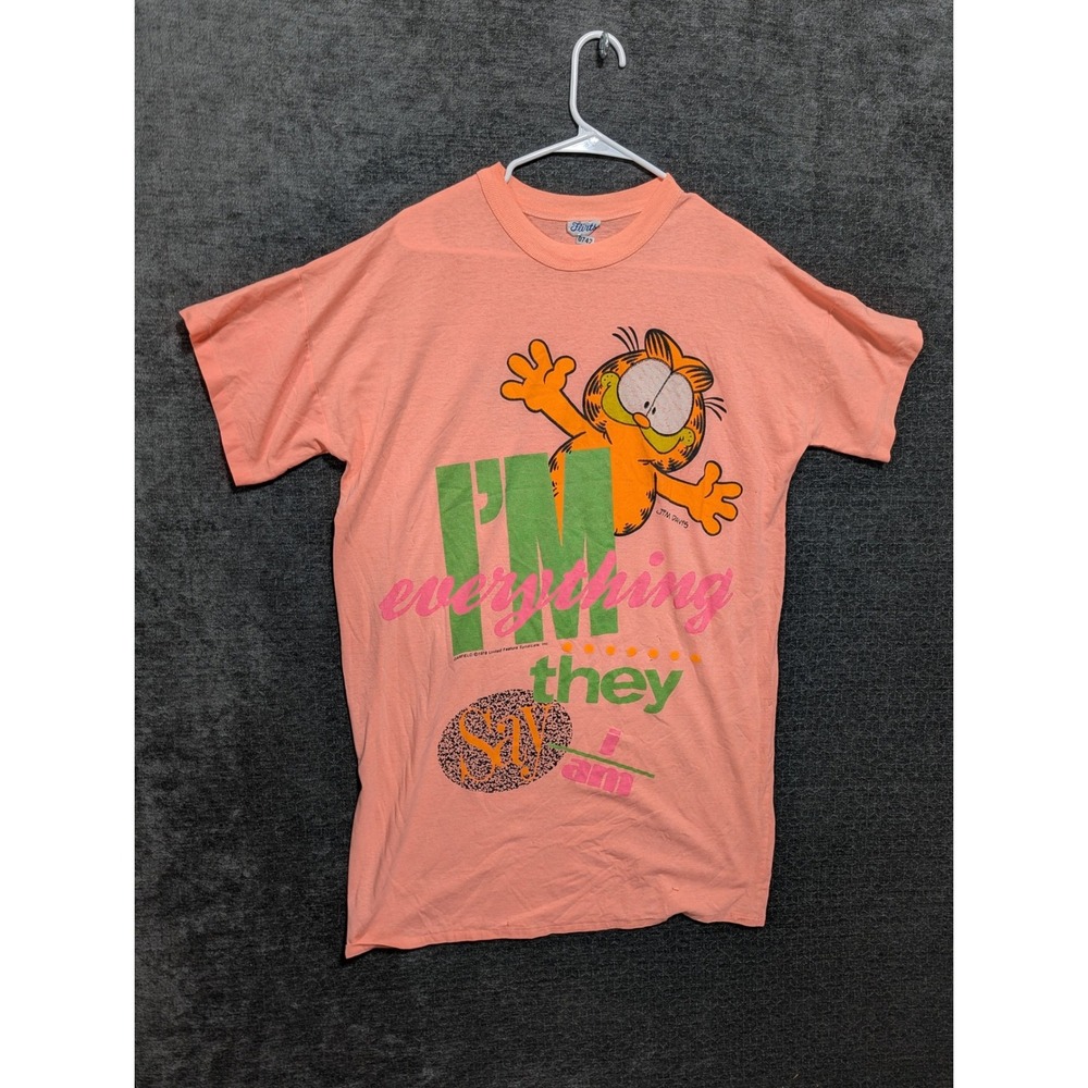 Rare Vintage Garfield Graphic Short Sleeve Tee